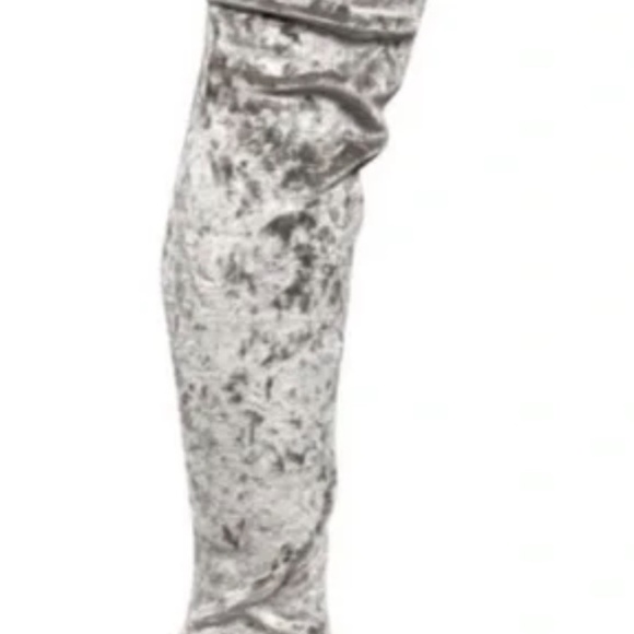 CAPE ROBBIN THIGH HIGH OVER THE KNEE CRUSHED “VELVET” 8.5 - Picture 2 of 16